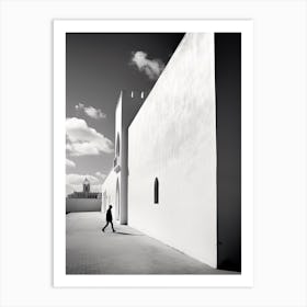 Casablanca, Morocco, Photography In Black And White 2 Art Print