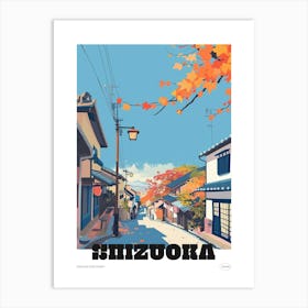 Shizuoka Japan 3 Colourful Travel Poster Art Print