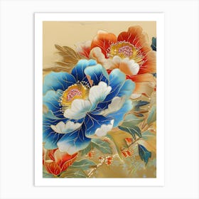 Japanese Flower Painting 2 Art Print