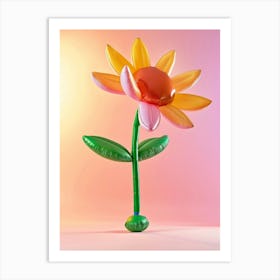 Dreamy Inflatable Flowers Sunflower 1 Art Print