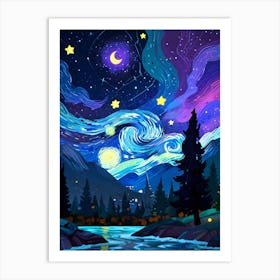 Starry Night 188 Art Print