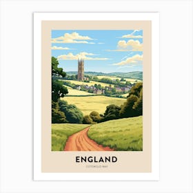 Cotswold Way England 1 Vintage Hiking Travel Poster Art Print