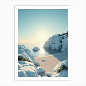 Rocky Beach Art Print