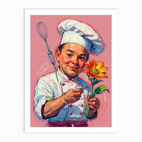 Chef Boy Art Print