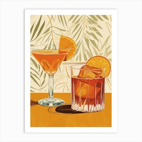 Art Deco Old Fashioned Art Print