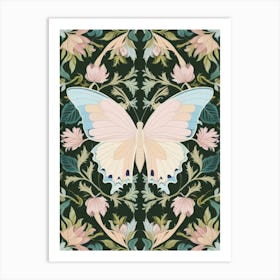 Floral Pattern With A Butterfly Style William Morris 1 Art Print