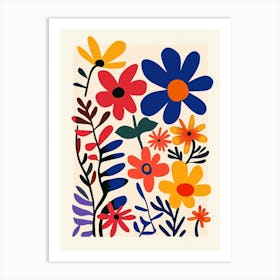 Colorful Flowers Art Print