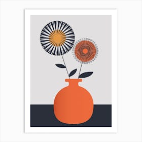 Orange Vase Art Print