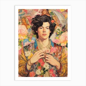 Harry Styles Kitsch Portrait 13 Art Print