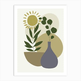 Vases And Plants 15 Art Print