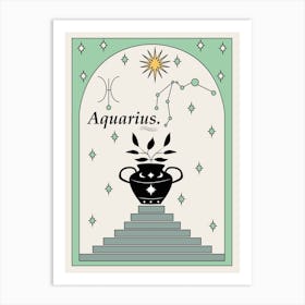 Aquarius Zodiac Art Print