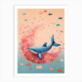 Whale In The Sea Art Print