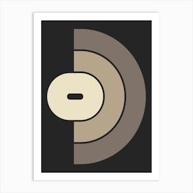 Mid Century Modern Geometric Abstract 2 Art Print