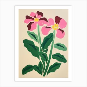 Cut Out Style Flower Art Orchid 4 Art Print