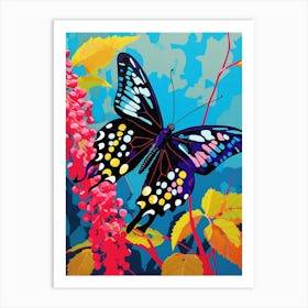 Pop Art Pipevine Swallowtail Butterfly 2 Art Print