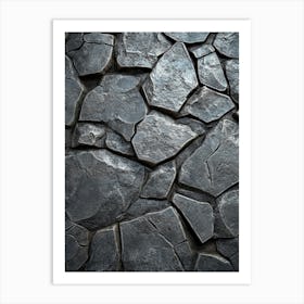 Stone Wall Texture Art Print