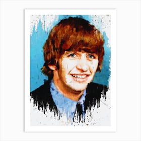 Ringo Starr Paint Art Print