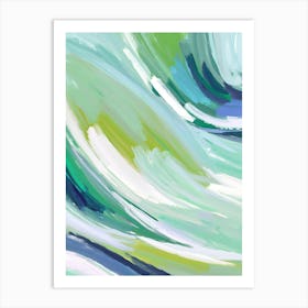 Abstract Wave Painting 3 Art Print