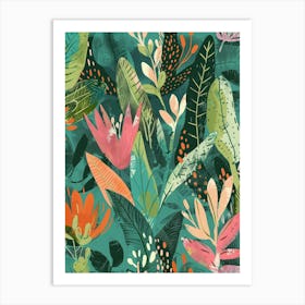 Tropical Leaves 202 Art Print