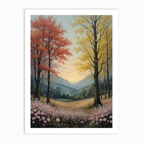 Autumn Trees 2 Art Print