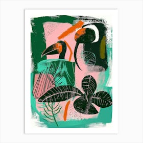 Toucans 1 Art Print