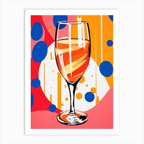 Pop Art Style Dotty Cocktails 2 Art Print