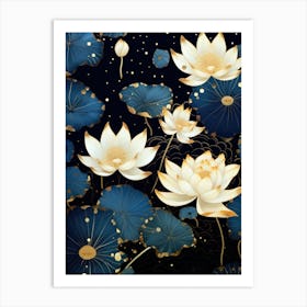 Lotus Flower Wallpaper Art Print