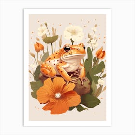 Fall Foliage Toad 1 Art Print