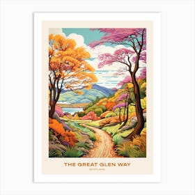 The Great Glen Way Scotland 1 Hike Poster Art Print