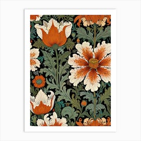 William Morris Victorian Floral Pattern Art Print