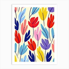 Modern Waltz; Flower Market Art Print