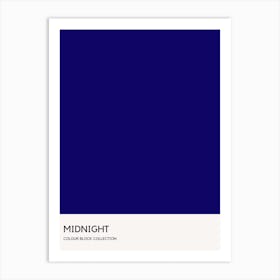 Midnight Colour Block Poster Art Print