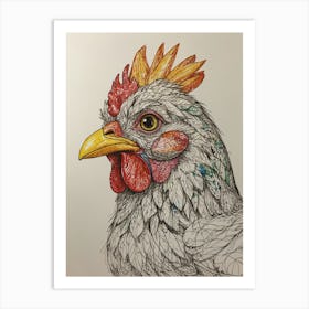 Rooster 7 Art Print