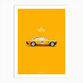 Cars in Colors, Alfa Romeo Giulia 1300 Art Print