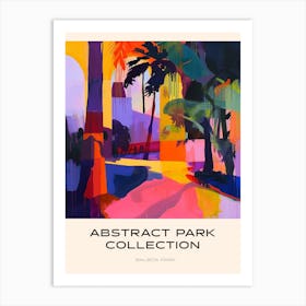 Abstract Park Collection Poster Balboa Park San Diego 2 Art Print