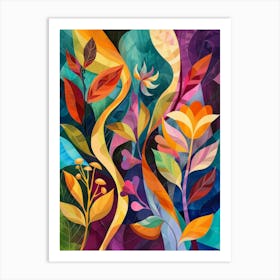 Abstract Of Flowers 2 Art Print