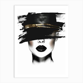 Black Hat Canvas Print Art Print