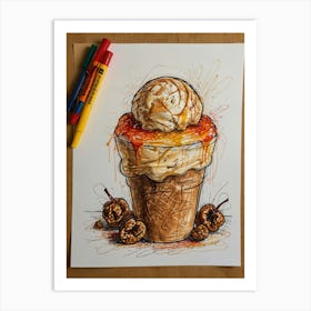 Ice Cream Sundae 14 Art Print