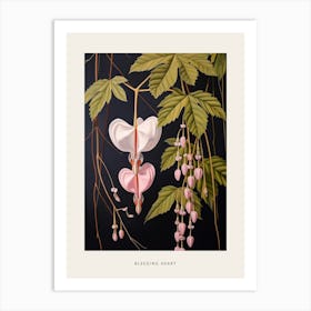 Flower Illustration Bleeding Heart Flower 1 Poster Art Print