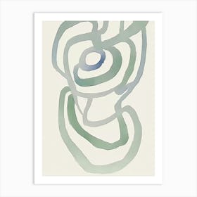 Green Oyster Abstract 0 Art Print
