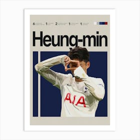 Son Heung Min Art Print