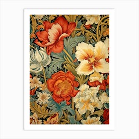 Floral Wallpaper 31 Art Print