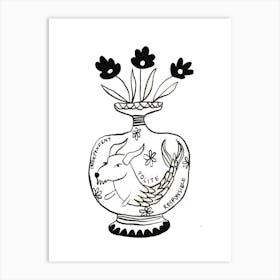Capricorn Vase Art Print