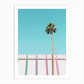 Saguaro Palm Springs and Palm Tree Art Print
