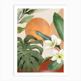 Tropical Summer Abstract Art 1 Art Print