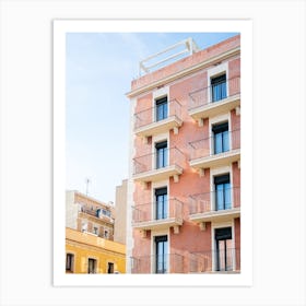 Bright Barcelona Buildings Art Print