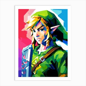 Link In The Legend Of Zelda Art Print