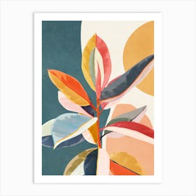 Colorful Branching Out 01 Art Print