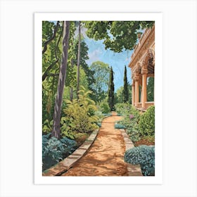 Hampton Court Palace Gardens London Parks Garden 4 Painting Art Print