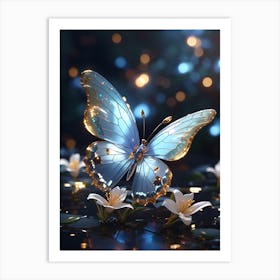 Butterfly Hd Wallpaper Art Print